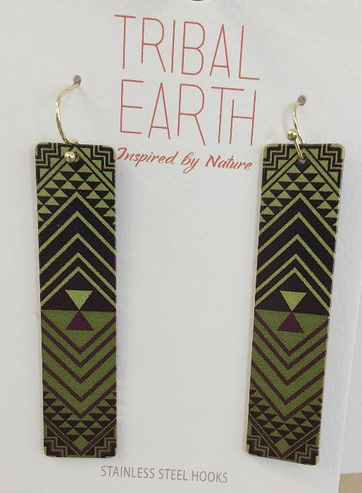 Tribal Earth Earrings Set - Aztec Main image