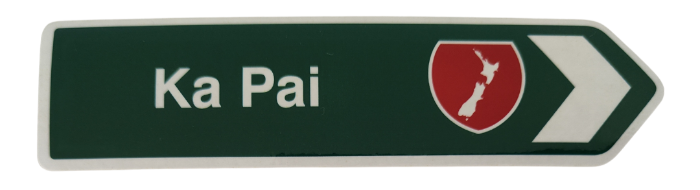 Road Sign Magnet - Ka Pai Map Main image