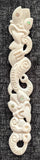 Double Tiki Bone Carving Necklace - 190mm - Carved by Joseph, NZ - #08