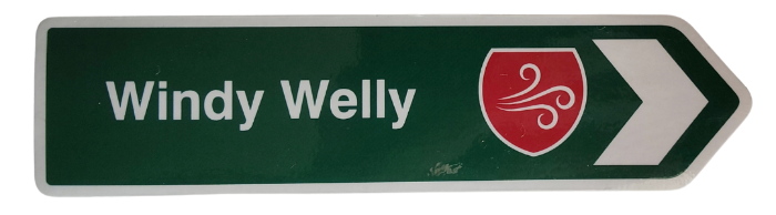 Road Sign Magnet - Windy Welly Main image