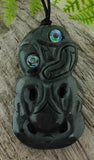 NZ Greenstone Tiki Carving - 50mm #37