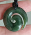 NZ Greenstone Smaller Koru Carving 27mm #29