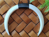 Tusk Arc Bone Carving - 100mm #001