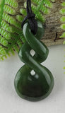 NZ Greenstone Small Double Twist - 40mm #57