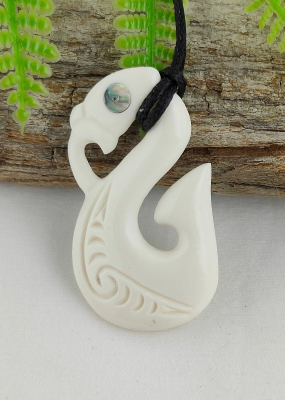 Manaia Bone Carving - 46mm - Carved by Joseph, NZ - #26 Main image