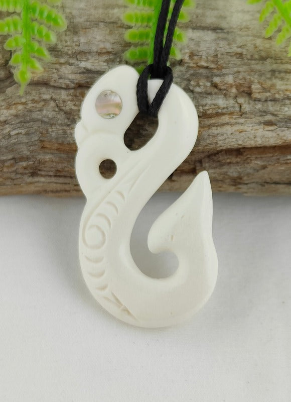 Manaia Bone Carving - 48mm - Carved by Joseph, NZ - #25 Main image