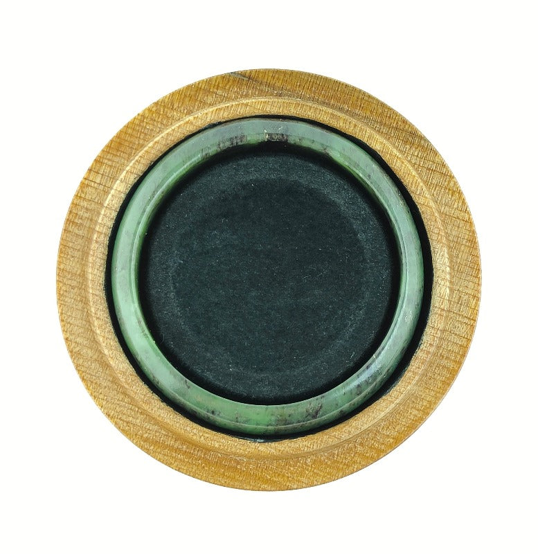 NZ Pounamu Greenstone Wide Bangle - NZ Made