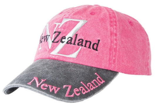 Adults Pink Cap NZ Embroidery Main image