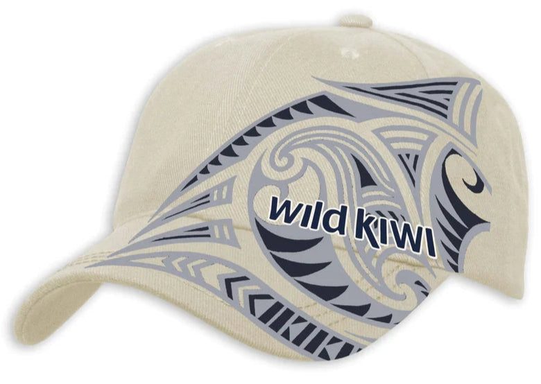 Adults Beige Cap - Maori Tattoo Design Main image