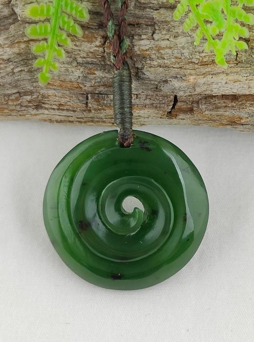 NZ Greenstone Closed Koru - 31mm - Deane Moreton #95 Main image