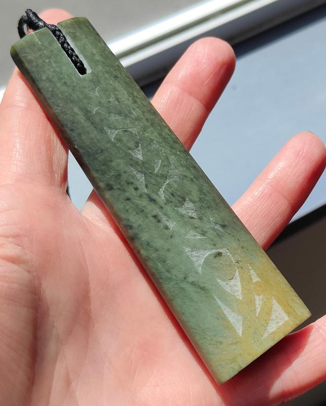 NZ Greenstone Toki - 110mm - Rueben Tipene #85 Secondary image