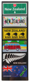 6 Pack Foil NZ Road Signs Magnets