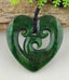 NZ Greenstone Large Heart - 50mm #30C