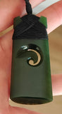 NZ Greenstone Toki Koru - 58mm #96 - Deane Moreton