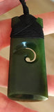 NZ Greenstone Toki Koru - 58mm #97 - Deane Moreton