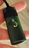 NZ Greenstone Toki Koru - 58mm #97 - Deane Moreton