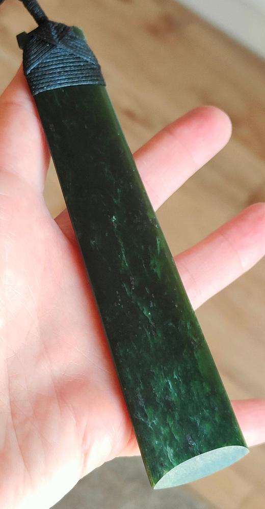 NZ Greenstone Long Toki 130mm - Deane Moreton #101 Main image