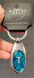 Alphabet Paua Keyring - Letters: A, D, H, J, K, L, M, N, R, S, T