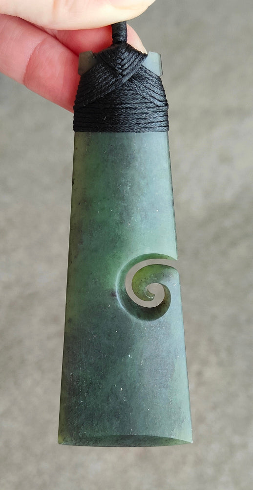 NZ Greenstone Bound Toki Koru - 105mm  - Deane Moreton #113 Main image