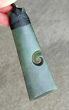 NZ Greenstone Bound Toki Koru - 105mm  - Deane Moreton #113