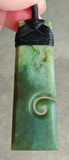 NZ Greenstone Bound Toki Koru - 80mm  - Deane Moreton #112