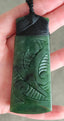 NZ Greenstone Toki Koru Design  - 85mm #17
