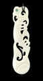 Large Manaia Bone Carving Necklace - 140mm #3