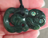 NZ Greenstone Tiki Carving - 55mm #37D