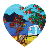 Caravan Ceramic Heart Wall Hanging