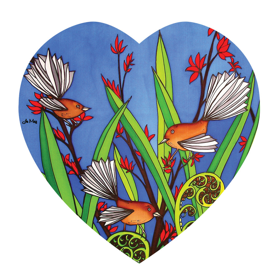 Fantails Ceramic Heart Wall Hanging Main image