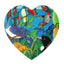 NZ Birds Ceramic Heart Wall Hanging