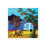 3D Caravan Ceramic Tile Wall Hanging