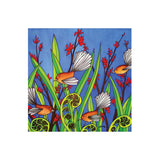 Fantails 3D Ceramic Tile Wall Hanging