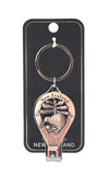 Nail Clippers Copper Keyring - Kiwi And Signpost
