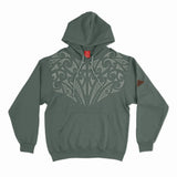 Men's Maori Hoodie - Kia Kaha - SIzes S-3XL - Slate Green