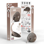 Eugy Kiwi - 3D Cardboard Model Kit