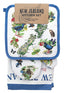 Oven Glove and Tea Towel Set - Birds And Flowers