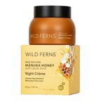 Wild Ferns Manuka Honey Night Crème jar and packaging on a white background