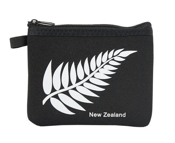 Silver Fern Black Coin Purse Main image