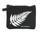 Silver Fern Black Coin Purse