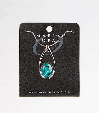 Paua Teardrop Necklace Main image