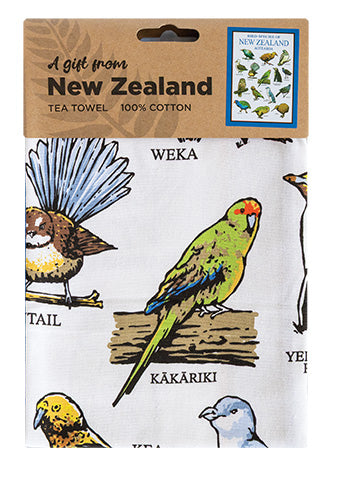 Birds Of NZ Tea Towel