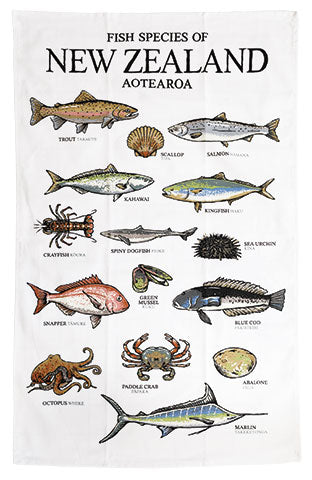 Fish Of NZ Tea Towel Main image