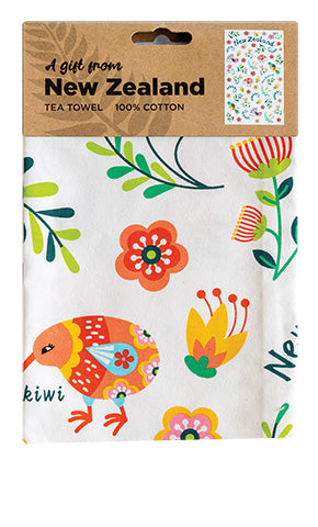 NZ Birds Tea Towel Main image