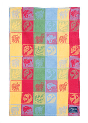Jacquard Woven Colours Tea Towel Main image