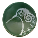 Kiwi White On Green - 7cm Porcelain Bowl