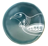 Tui White On Teal - 7cm Porcelain Bowl