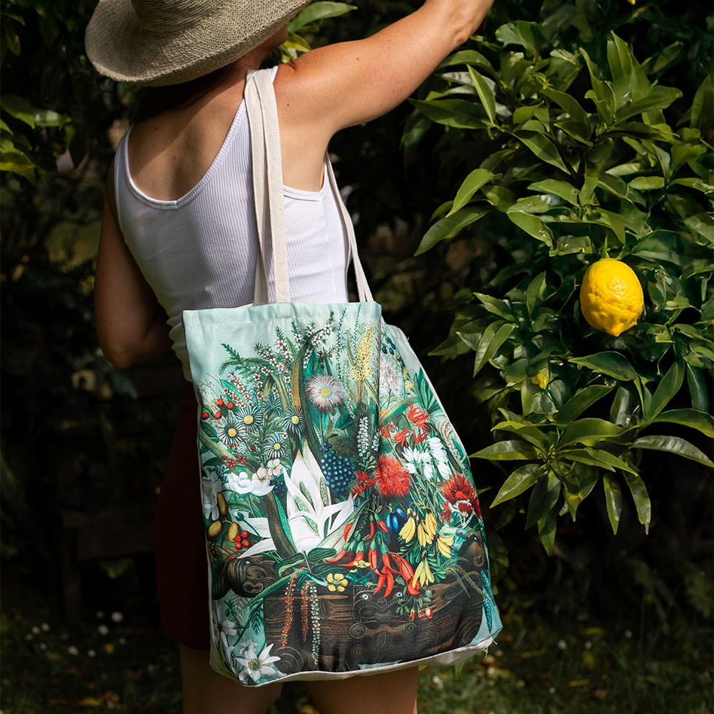NZ Native Flowers Shopping Bag Secondary image