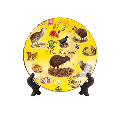 Small Ceramic Plate - Yellow Kiwi