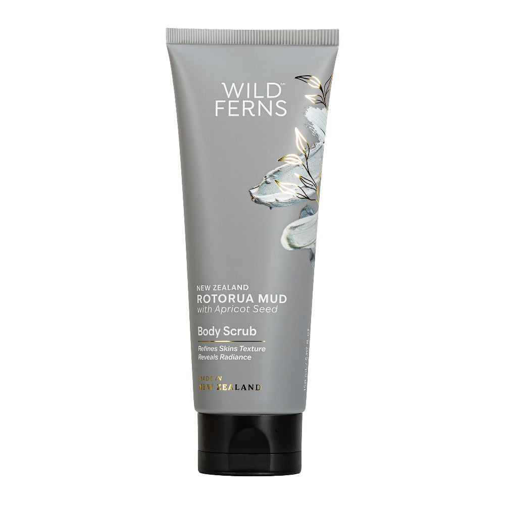 Rotorua Mud Body Scrub Wild Ferns 150ml Main image